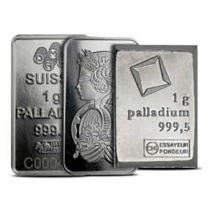 1 Gram Palladium Bar For Sale (Varied Condition, Any Mint)