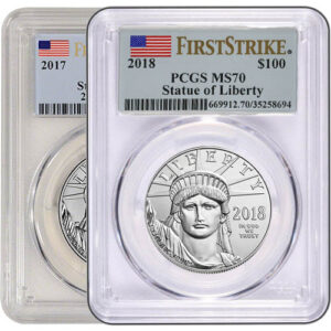 1 oz American Platinum Eagle Coin PCGS MS69 (Random Year)