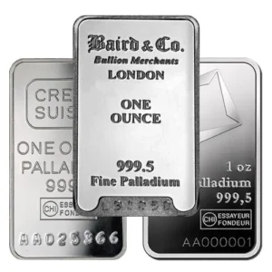 1 oz Baird Mint Palladium Bar For Sale (New)