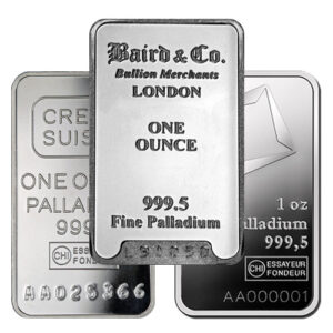 1 oz Palladium Bar For Sale (Varied Condition, Any Mint)