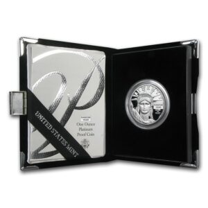 1 oz Proof American Platinum Eagle Coin (Box & CoA, Random Year)