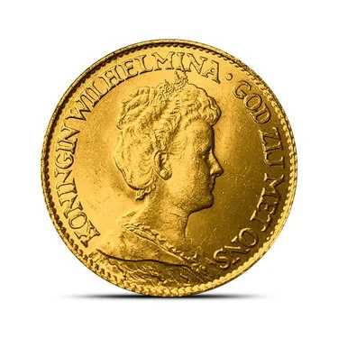 10 Guilders Gold Coin For Sale (Circulated)