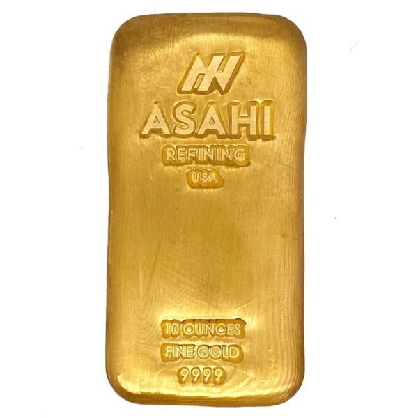 10 oz Asahi Gold Bar For Sale (New)
