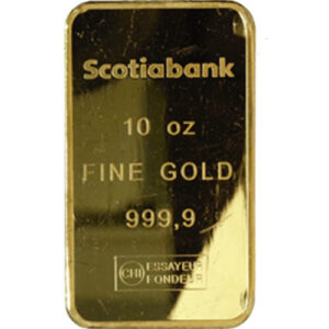 10 oz Scotiabank Gold Bar For Sale (Secondary Market)