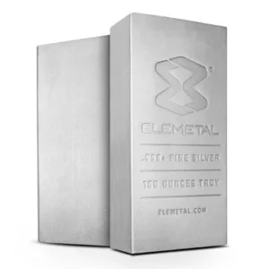 100 oz Elemetal Silver Bar For Sale (New)