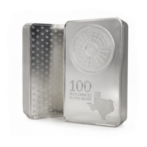100 oz Texas Mint Silver Bar For Sale (New)