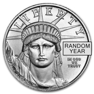 1/10 oz American Platinum Eagle Coin For Sale (Random Year, BU)
