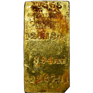 128.13 oz SS Central America Kellogg & Humbert Assayers Gold Bar
