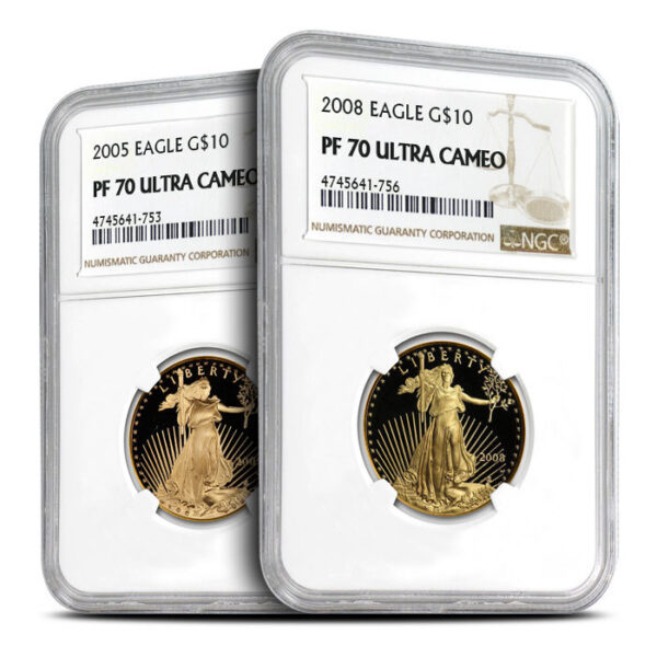 1/4 oz Proof American Platinum Eagle Coin NGC PF70 UCAM (Random Year, Varied Label)
