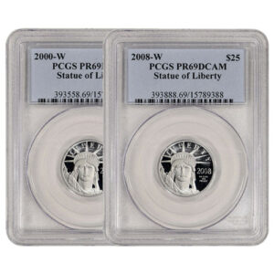 1/4 oz Proof American Platinum Eagle Coin PCGS PR69 DCAM (Random Year)