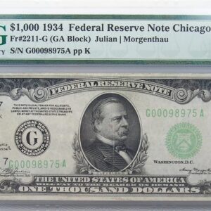 1934 $1000 Federal Reserve Notes (PMG Very Fine 30)