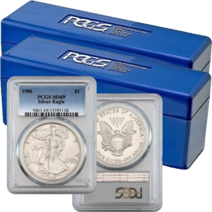 1986-2020 American Silver Eagle 35-Coin Set PCGS MS69