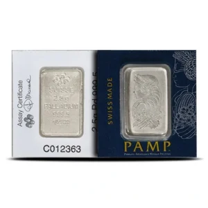 2.5 Gram Palladium Bar For Sale (Varied Condition, Any Mint)