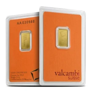 2.5 Gram Valcambi Gold Bar For Sale (New w/ Assay)