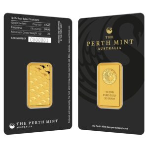 20 Gram Perth Mint Gold Bar For Sale (New w/ Assay)