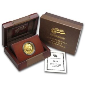 2013-W 1 oz Reverse Proof American Gold Buffalo Coin (Box + CoA)