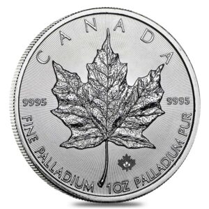 2015 1 oz Canadian Palladium Maple Leaf Coin (BU)