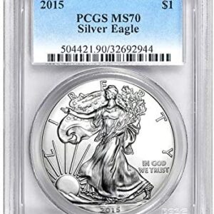 2015 (P) 1 oz American Silver Eagle Coin PCGS MS70