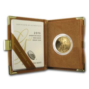 2016-W 1 oz Proof American Gold Eagle Coin (Box + CoA)