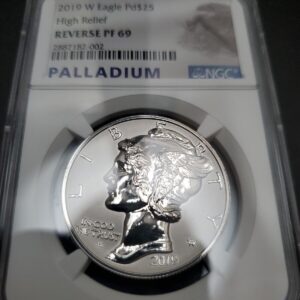 2019-W 1 oz American Palladium Eagle Reverse Proof Coin NGC PF69 (Varied Label)