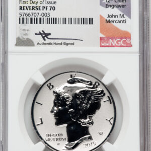 2019-W 1 oz American Palladium Eagle Reverse Proof Coin NGC PF70 (First Day of Issue)