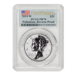 2019-W 1 oz American Palladium Eagle Reverse Proof Coin PCGS PR70 FS
