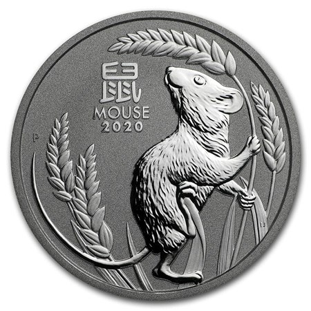 2020 1 oz Australian Platinum Lunar Mouse Coin