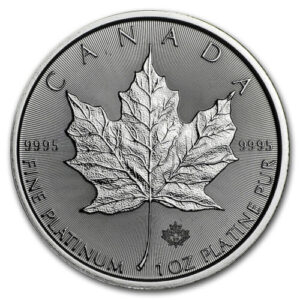 2020 1 oz Canadian Platinum Maple Leaf Coin (BU)