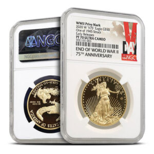 2020-W 1 oz V75 Privy Proof American Gold Eagle Coin NGC PF70 UCAM First Release