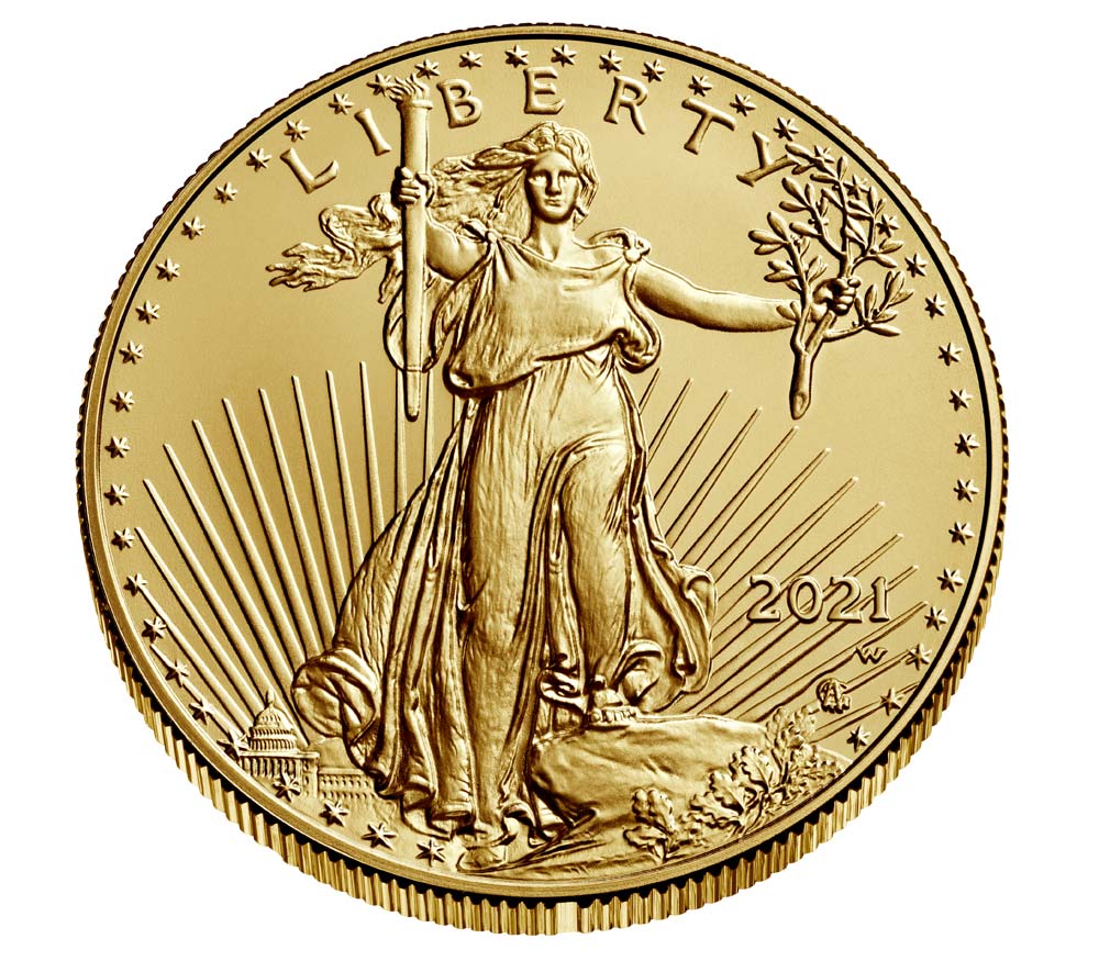 2021 1 oz American Gold Eagle Coin (Type 1)