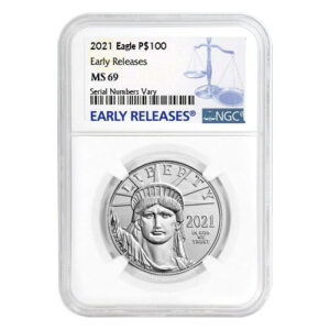 2021 1 oz American Platinum Eagle Coin NGC MS69 ER
