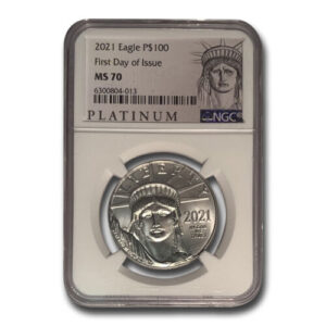 2021 1 oz American Platinum Eagle Coin NGC MS70 ER