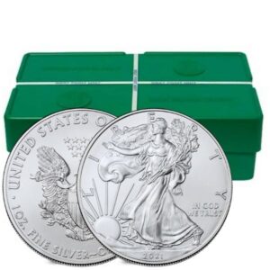 2021 1 oz American Silver Eagle Monster Box (500 Coins, BU, Type 1)