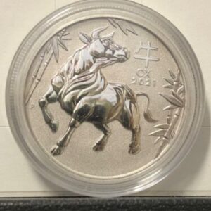 2021 1 oz Australian Platinum Lunar Ox Coin (BU)