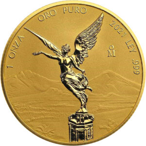 2021 1 oz Reverse Proof Mexican Gold Libertad Coin