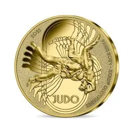 2021 1/4 oz Proof French Olympic Judo Gold Coin (Box + CoA)