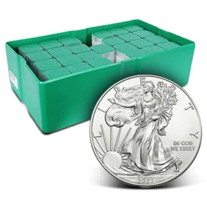 2021 (P) American Silver Eagle Monster Box (500 Coins, Philadelphia, Type 1)