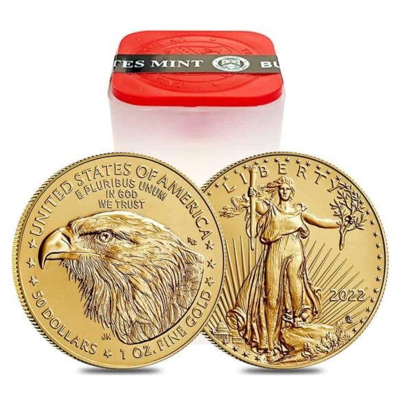 2022 1 oz American Gold Eagle Coin (MintSealed, BU)