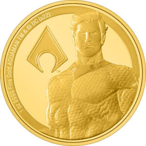 2022 1 oz Proof Niue Gold Classic Superhero Aquaman Coin
