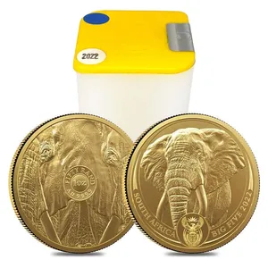 2022 1 oz South African Gold Big Five Elephant Coin (BU)