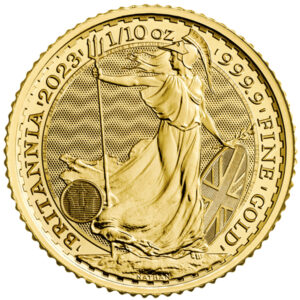 2022 1/10 oz British Gold Britannia Coin (BU)
