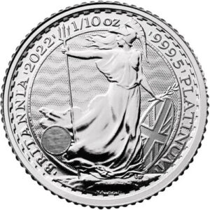 2022 1/10 oz British Platinum Britannia Coin (BU)