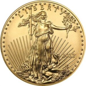 2022 1/4 oz American Gold Eagle Coin (MintSealed, BU)