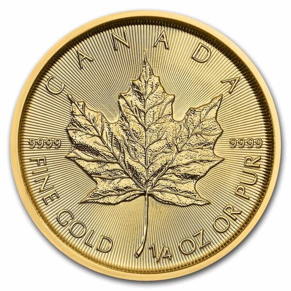 2022 1/4 oz Canadian Gold Maple Leaf Coin (BU)