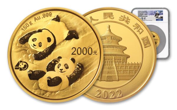 2022 150 Gram Proof Chinese Gold Panda Coin