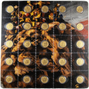 2022 25 12.5 Gram Niue Czech Lion Gold Multigram Coin (25 x 1/2 Gram New, w/ Assay)