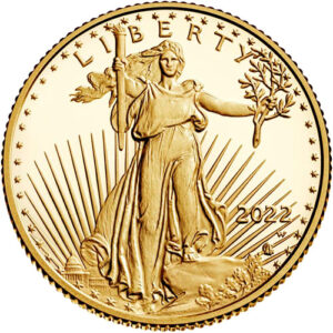 2022-W 1/4 oz Proof American Gold Eagle Coin (Box + CoA)