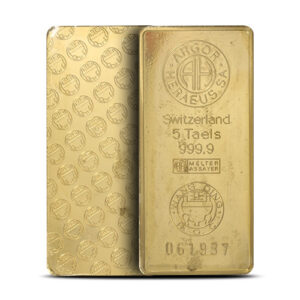 5 Taels Gold Bar For Sale (Varied Condition, Any Mint)
