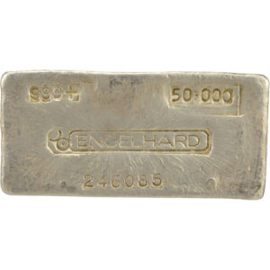 50 oz Engelhard Silver Bar For Sale (Secondary Market)