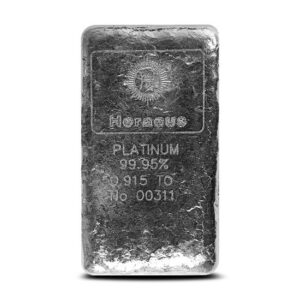 50 oz Platinum Bar For Sale (Varied Condition, Any Mint)